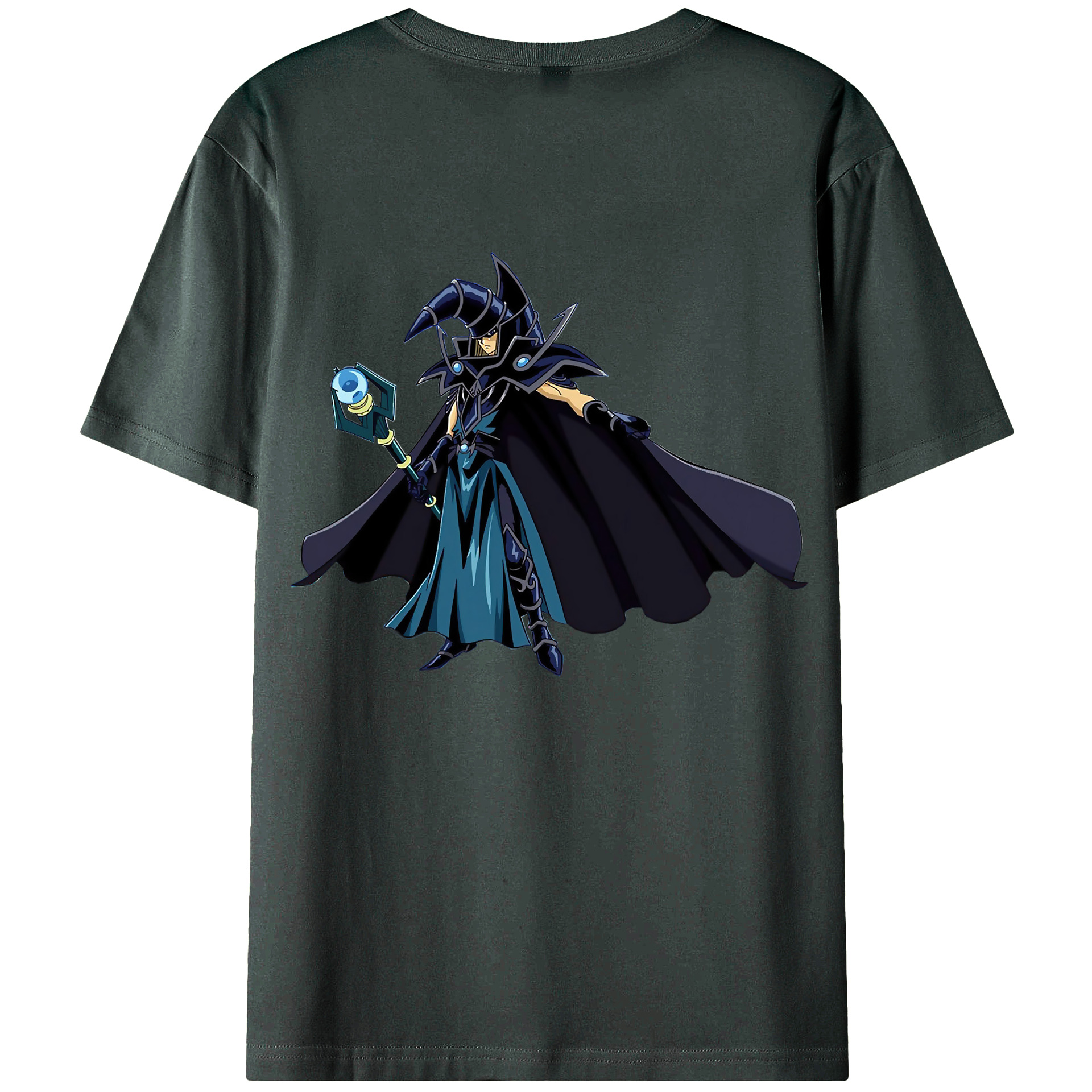 （画像用） 遊☆戯☆王 Yu-Gi-Oh! 綿100％ メンズ半袖Tシャツ（バックプリント） 通気性